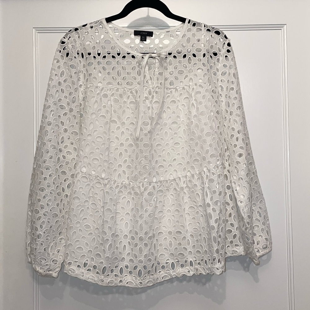 J. Crew Women’s XL Eyelet Blouse
